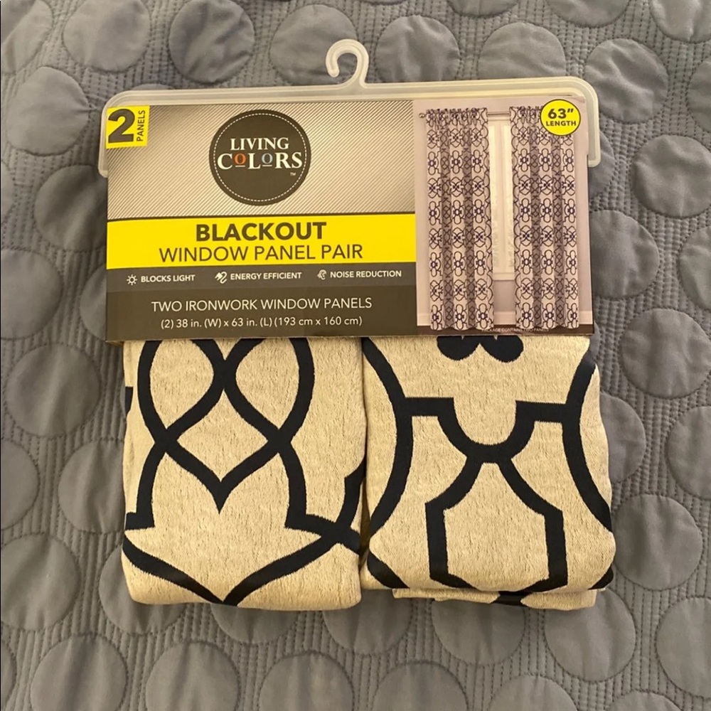 Living colors black out curtains